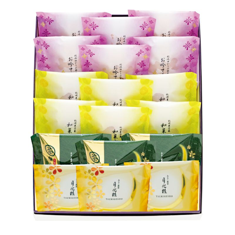 焼饅頭詰合せ(和菓山6個・お吟さま6個・月化粧3個・伊右衛門3個)