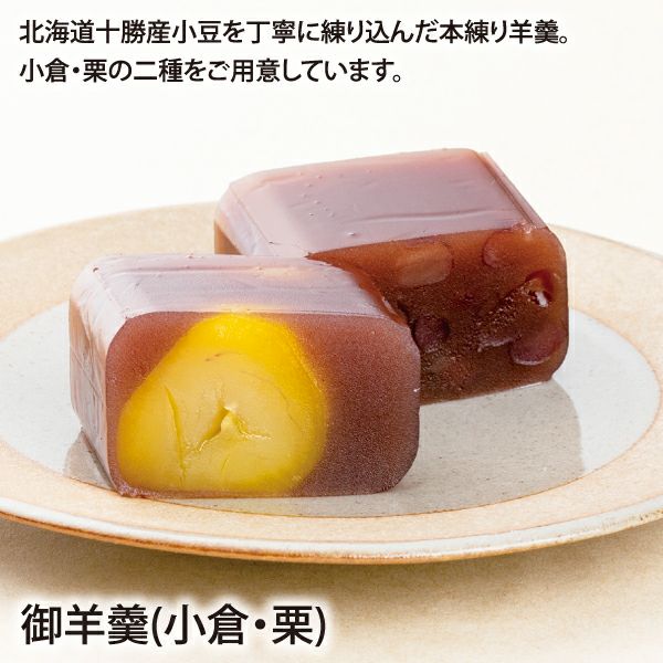 御羊羹2本入（小倉・栗）