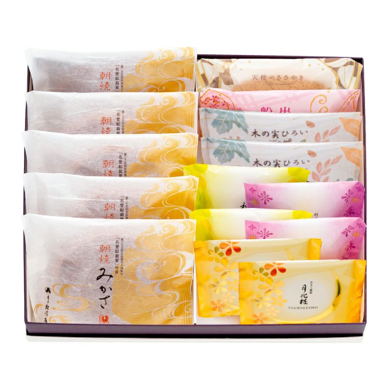 みかさ・焼菓子詰合せ(みかさ5個・天使1個・船出1個・木の実2個・和菓山2個・お吟さま2個・月化粧2個)