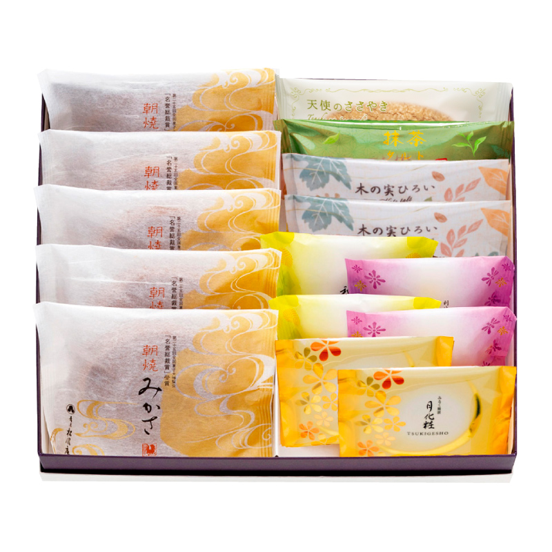 みかさ・焼菓子詰合せ(みかさ5個・天使1個・船出1個・木の実2個・和菓山2個・お吟さま2個・月化粧2個)