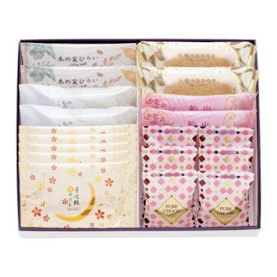 洋菓子詰合せ(木の実4個・船出2個・天使2個・サブレ5個・ピュアチョコ6個)