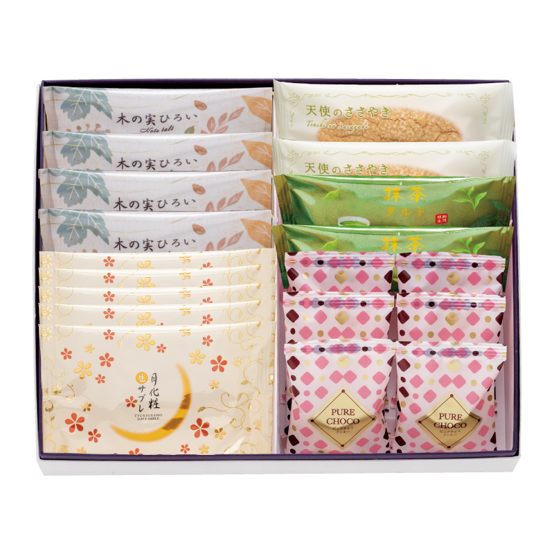 洋菓子詰合せ(木の実4個・船出2個・天使2個・サブレ5個・ピュアチョコ6個)