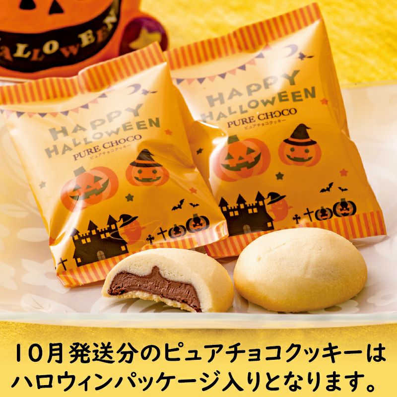 10月のピュアチョコはハロウィン／洋菓子詰合せ(木の実4個・船出2個・天使2個・サブレ5個・ピュアチョコ6個)