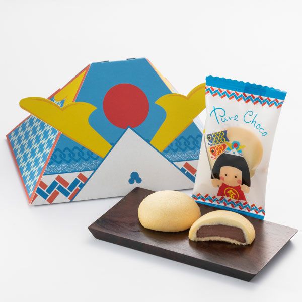 ピュアチョコクッキー（5個入・かぶとギフトボックス）