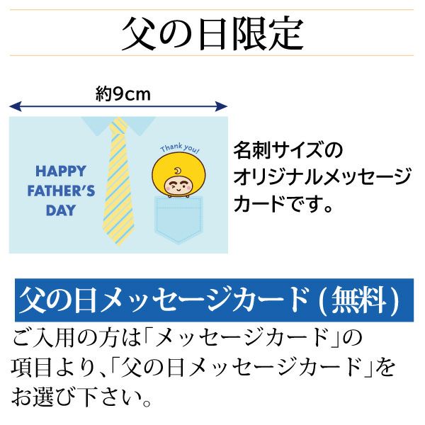 父の日メッセージカード／父の日ギフト(黄色BOX)