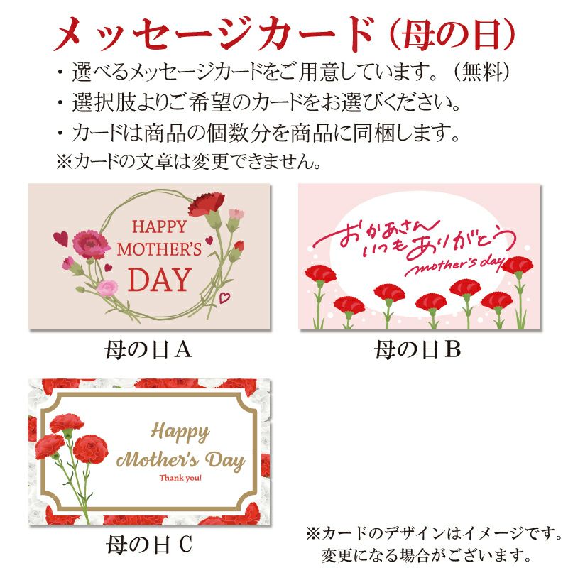 母の日メッセージカード／【送料込み】ギフトセットA