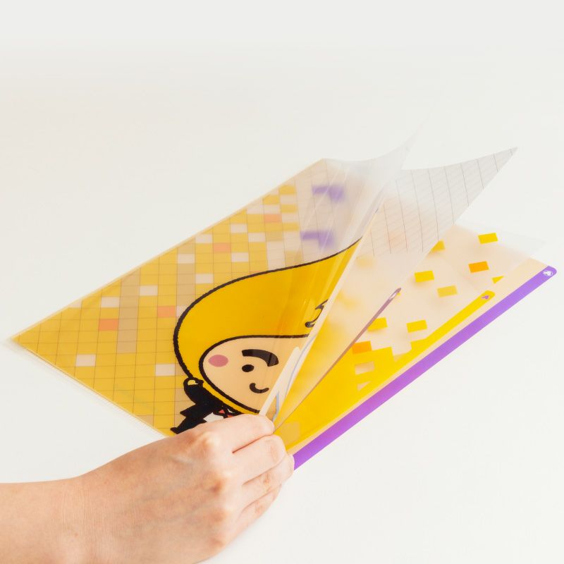 3ポケットクリアホルダー(つきろーくんB)