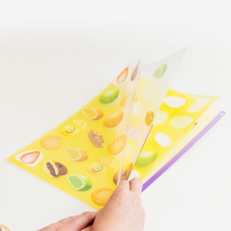 3ポケットクリアホルダー(お菓子)