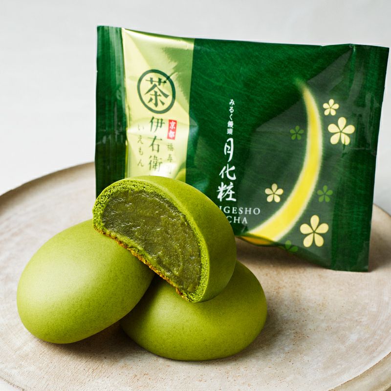 伊右衛門月化粧／つきろーくん巾着セット(月化粧1個・伊右衛門1個)